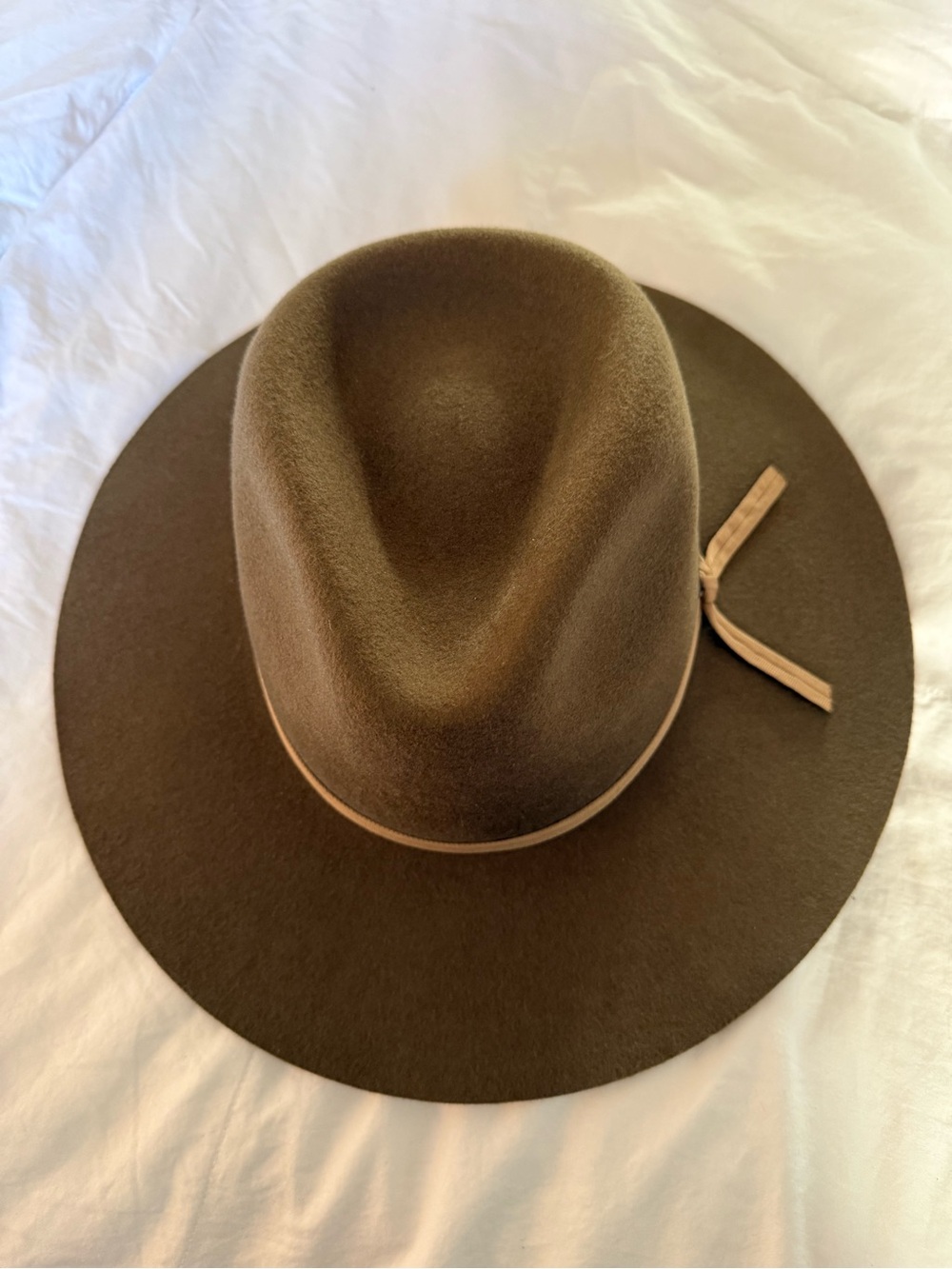 Brixton Brown Felt Hat with Gold Logo